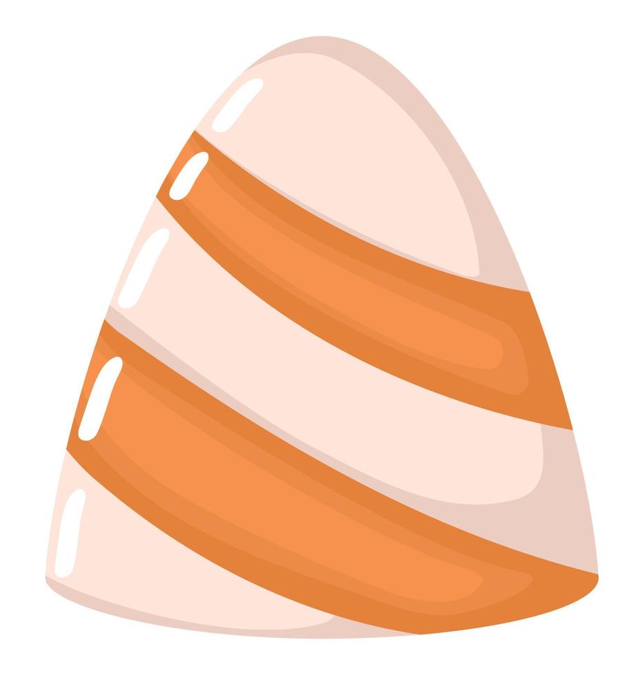 orange gummy candy vector