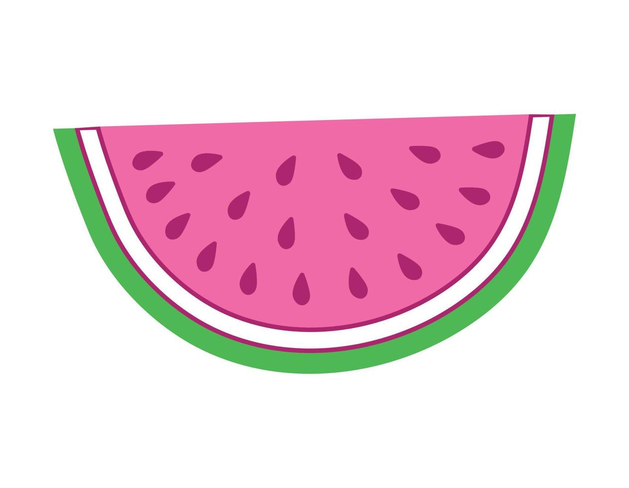 pink watermelon icon vector