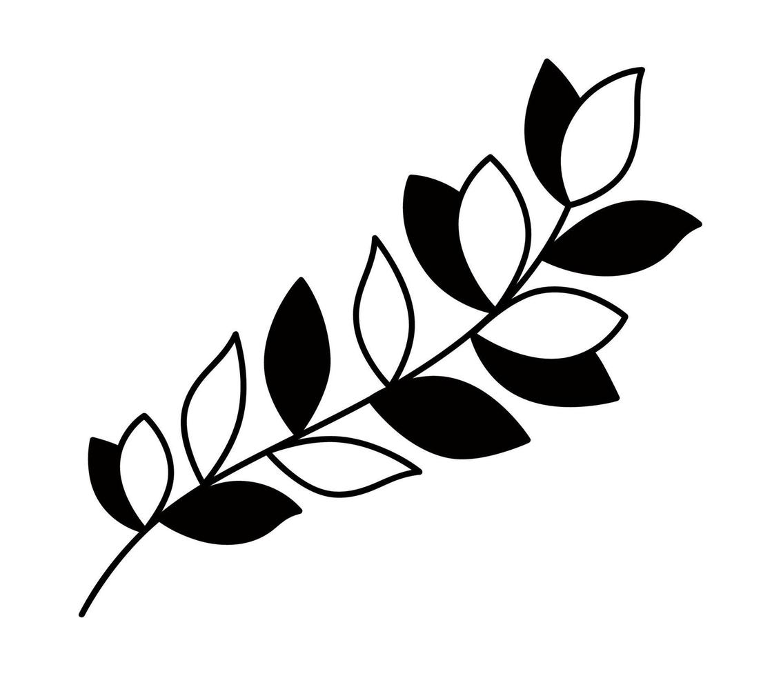 leaves branch illustration vector