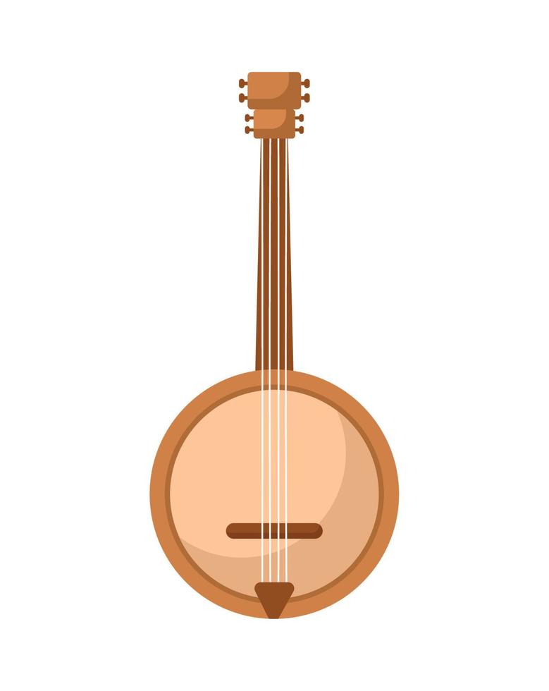 música banjo diseño vector