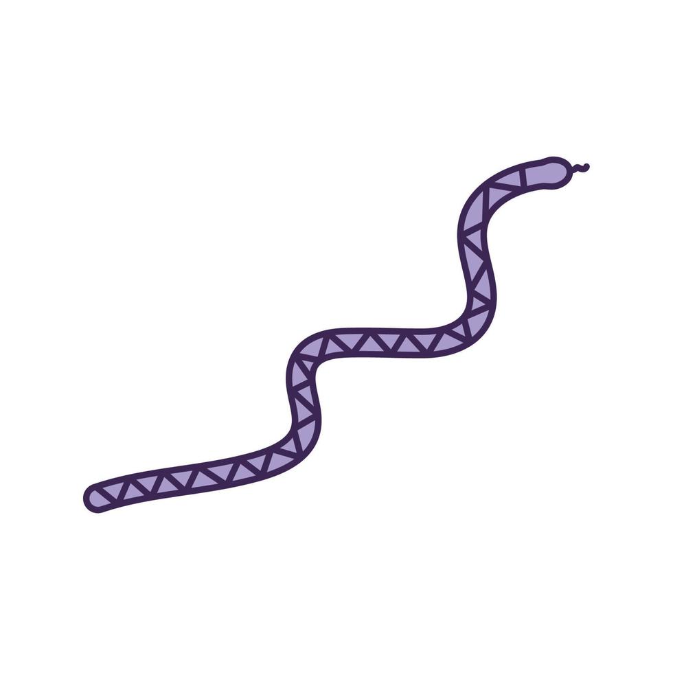 púrpura serpiente diseño vector