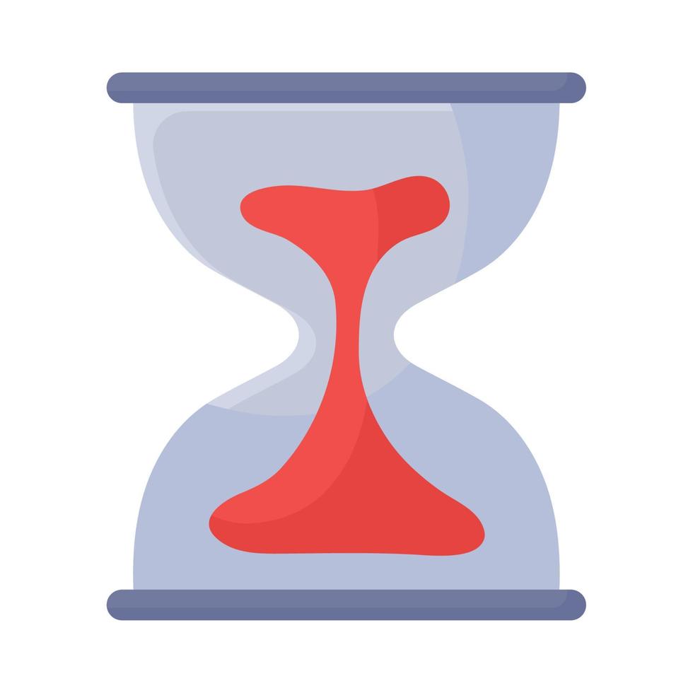 red hourglass design vector