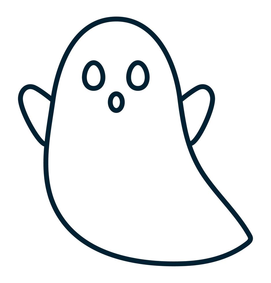 halloween ghost icon vector