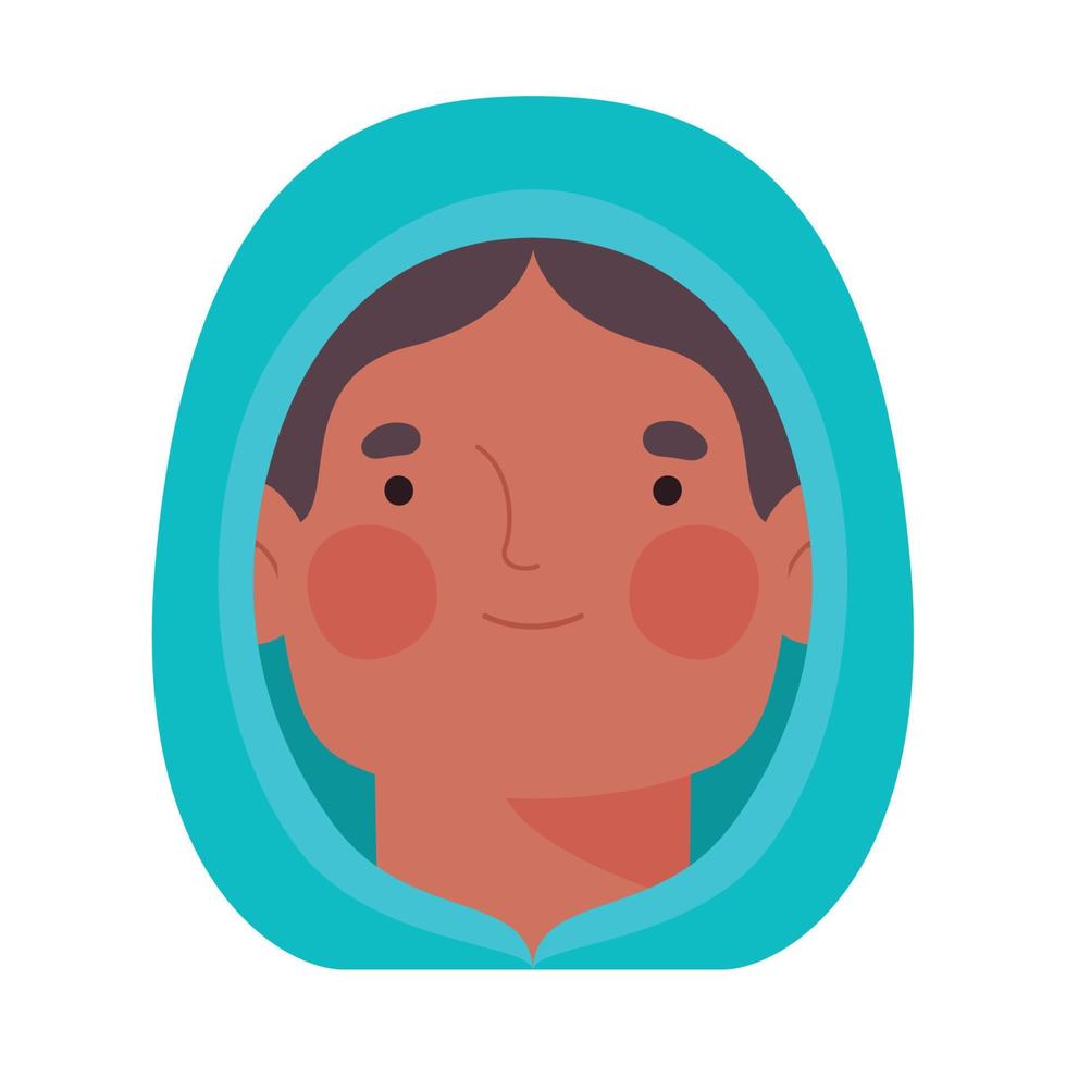 woman using hijab vector