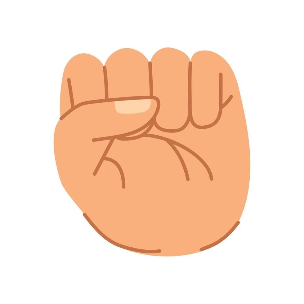cute fist icon vector