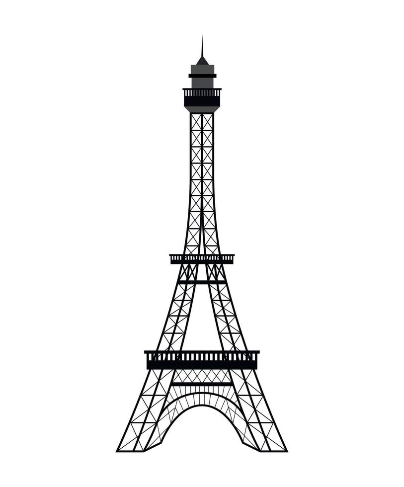 diseño de la torre eiffel vector