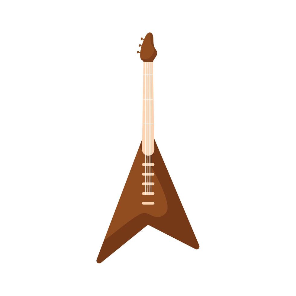 ilustración de guitarra eléctrica vector