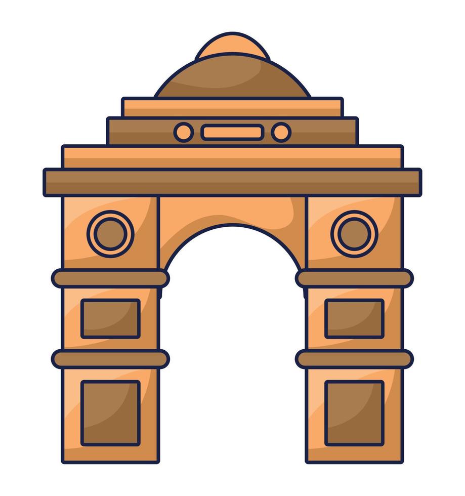 indian palace door vector