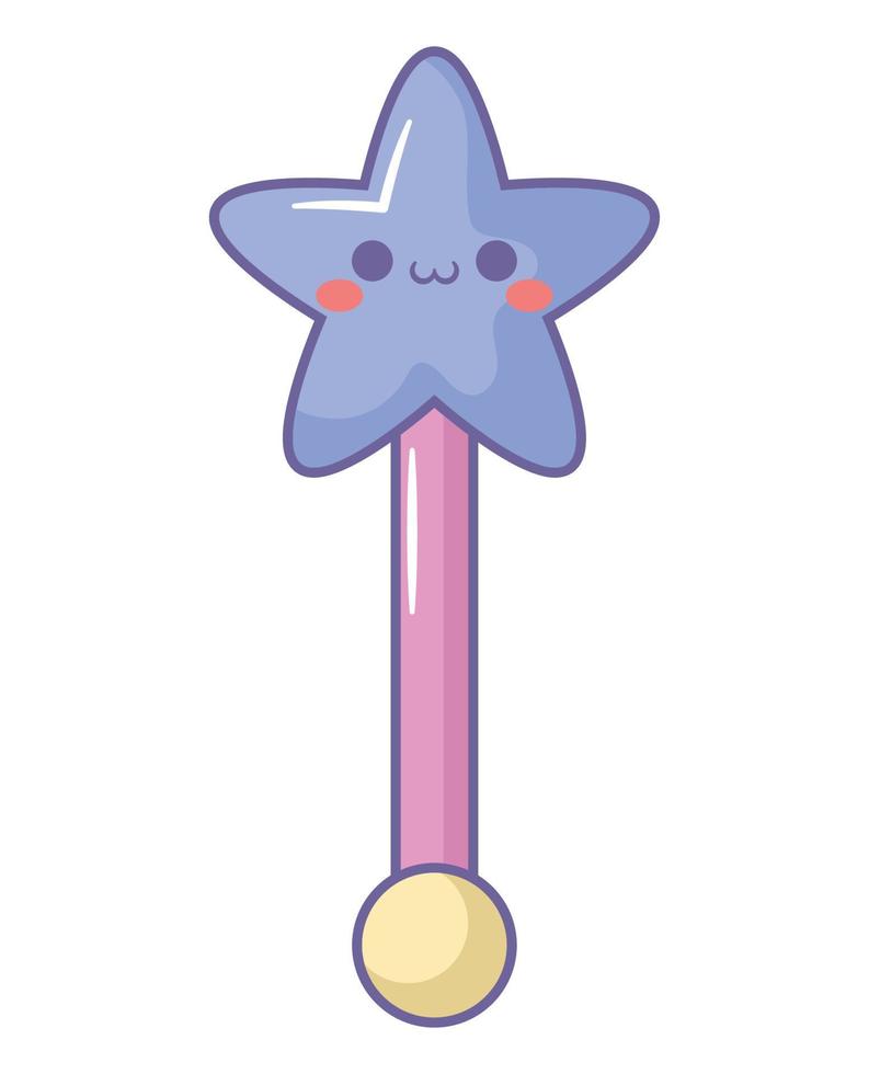 star magic wand vector