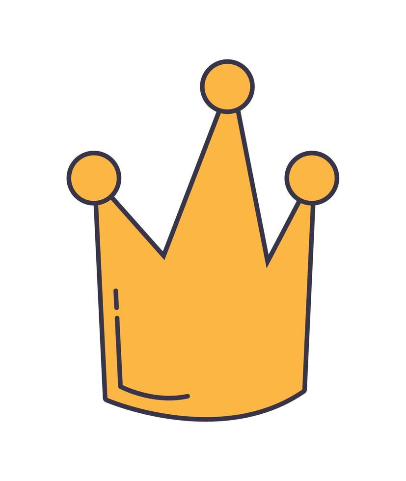 yellow crown design vector
