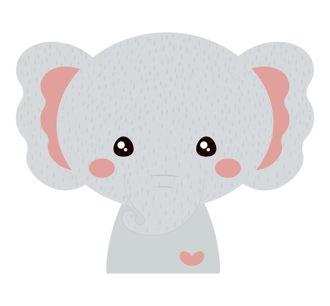 cute elephant design vector