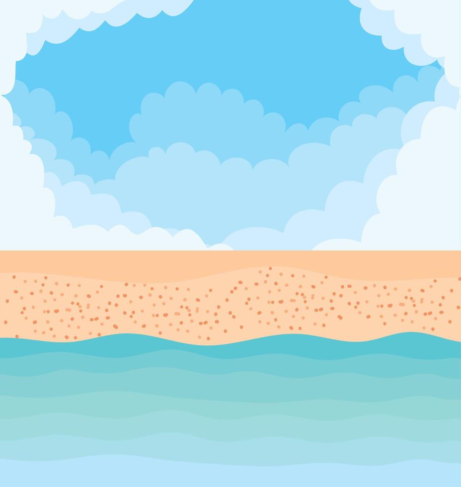 poster of the beach vector