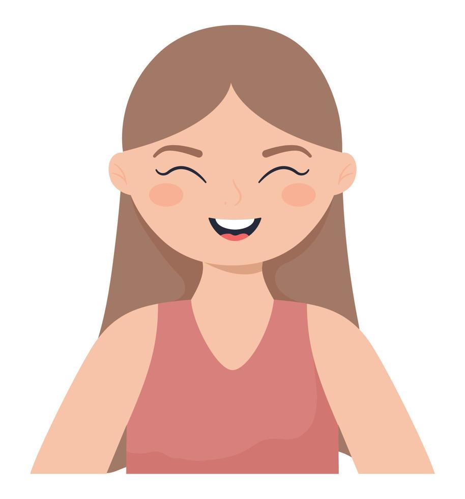 alegre mujer ilustración vector