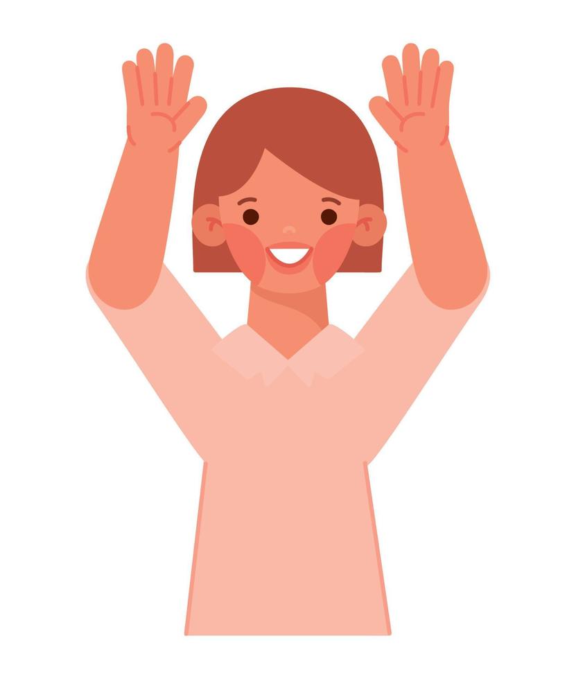 happy woman image vector