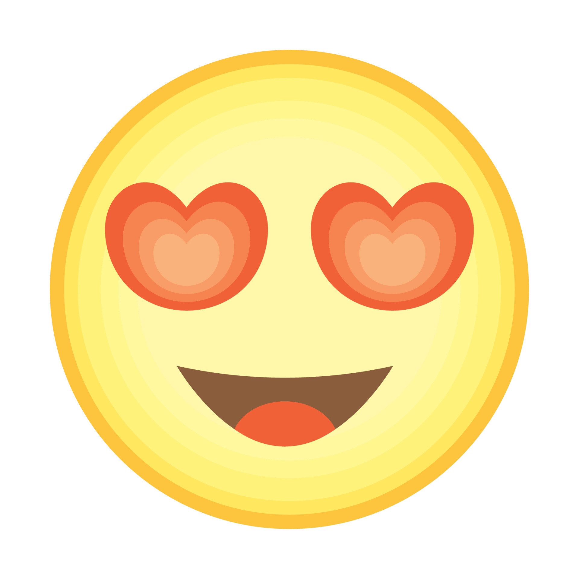 emoji with heart eyes 21385330 Vector Art at Vecteezy