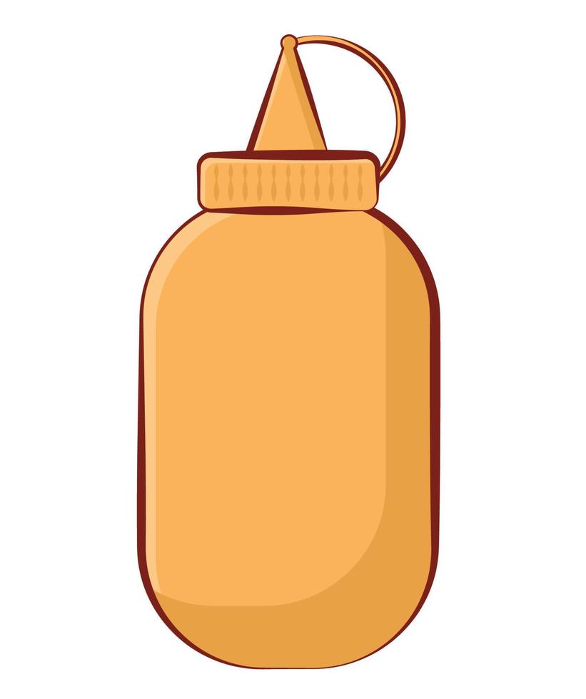 mustard jar design vector