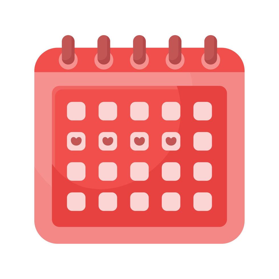 menstrual calendar design vector