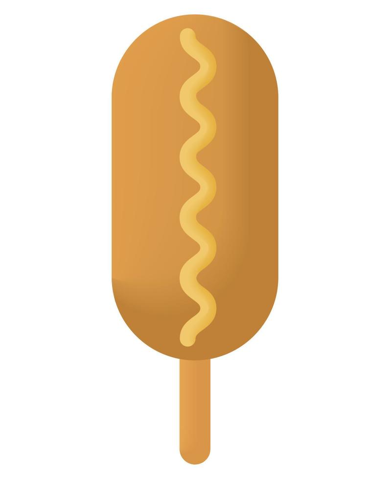 3d corn dog vector