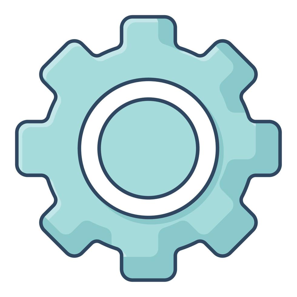 blue cog wear vector