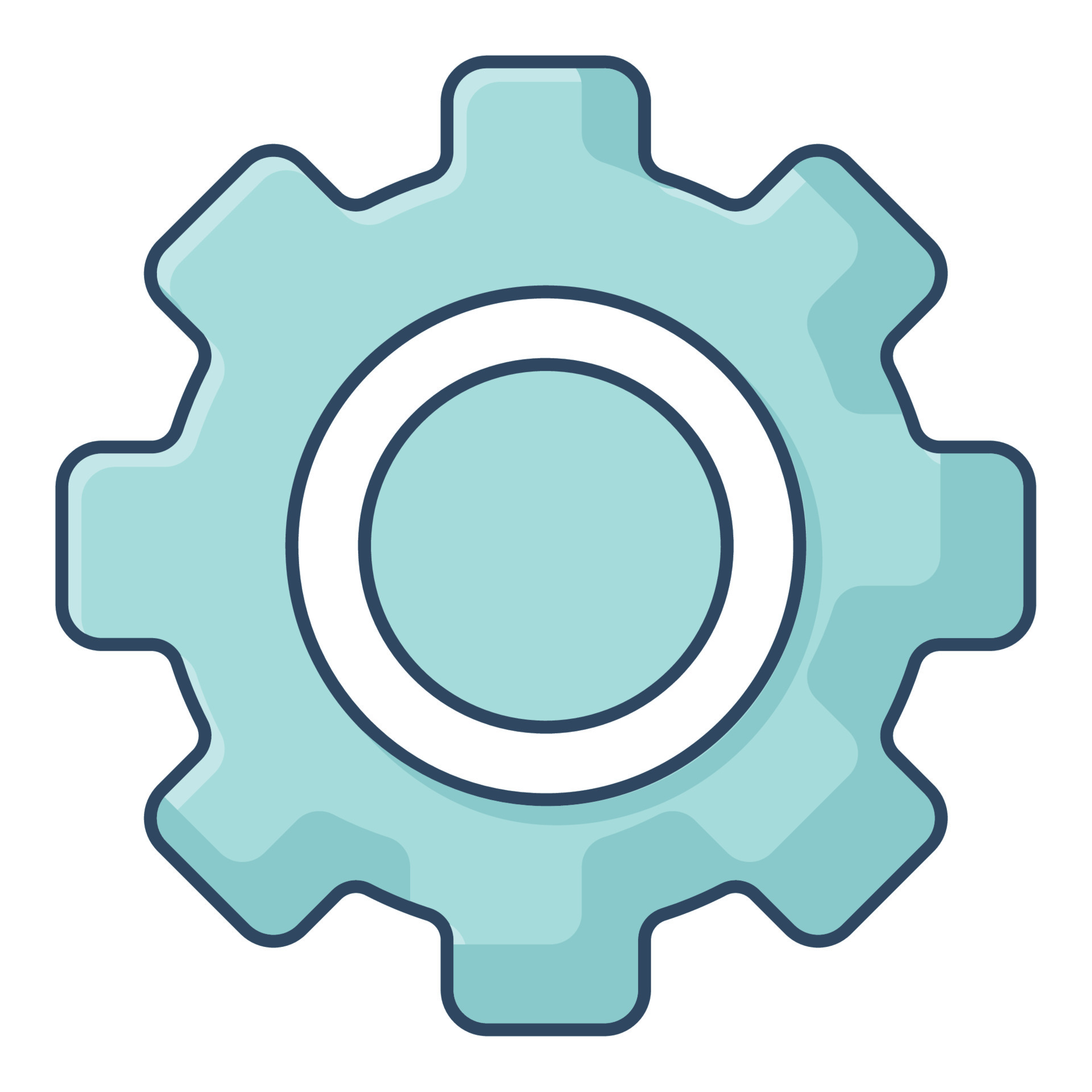 blue cog wear 21385351 Vector Art at Vecteezy