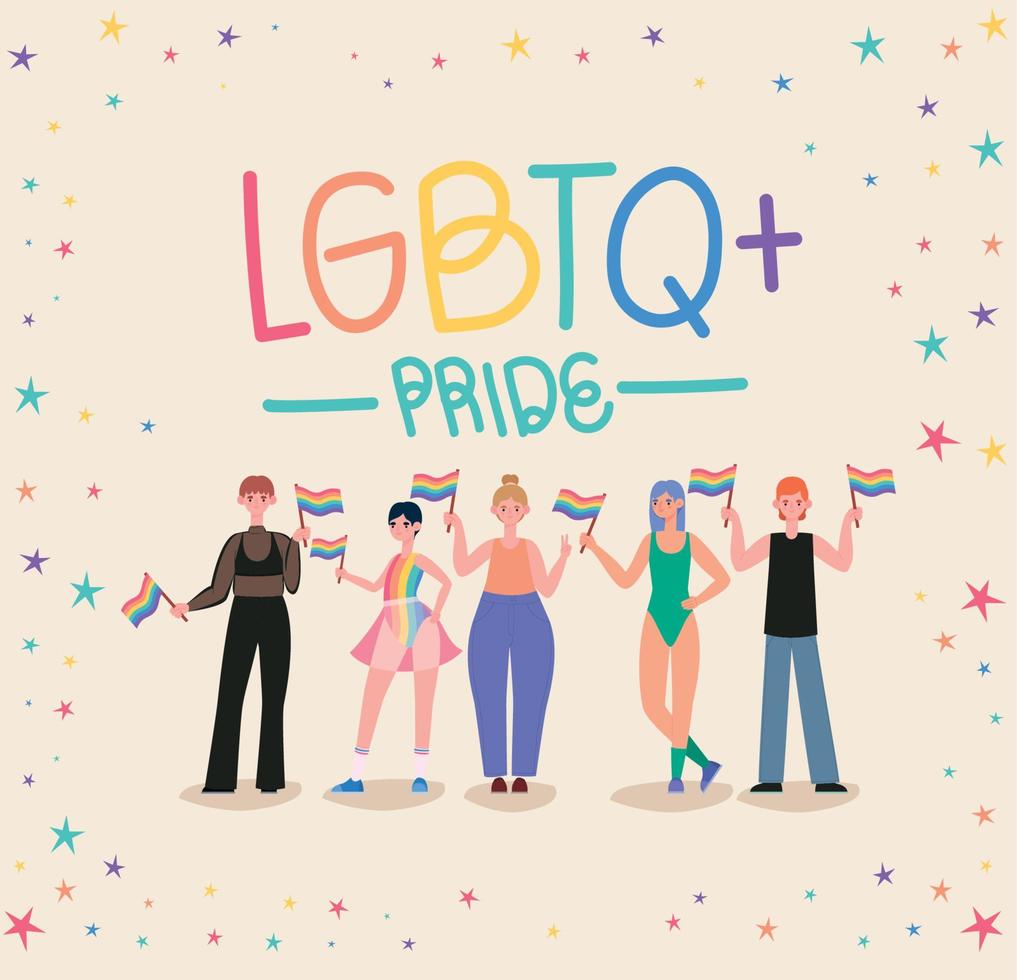 poster of lgtbq pride vector