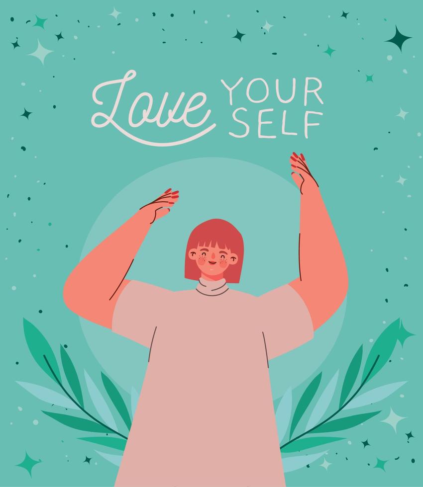 love yourself poster vector