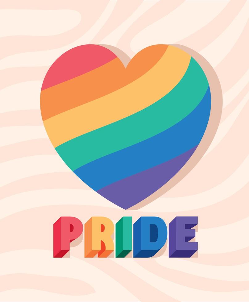 lgbtq orgullo corazón vector