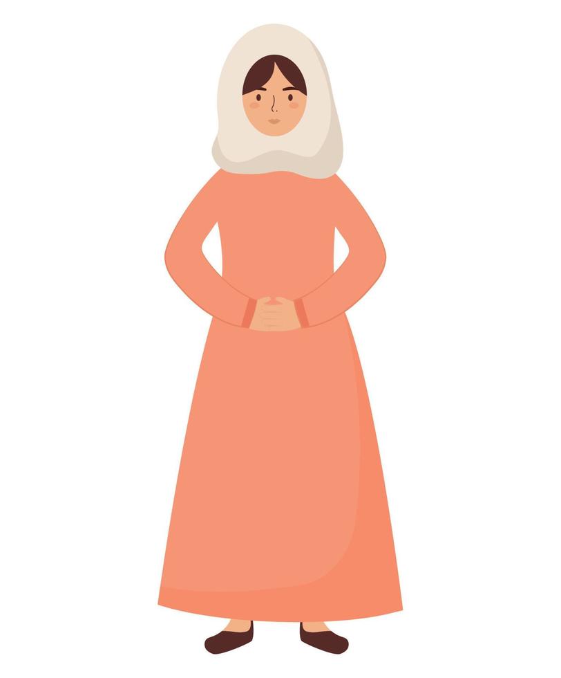 diseño de mujer musulmana vector