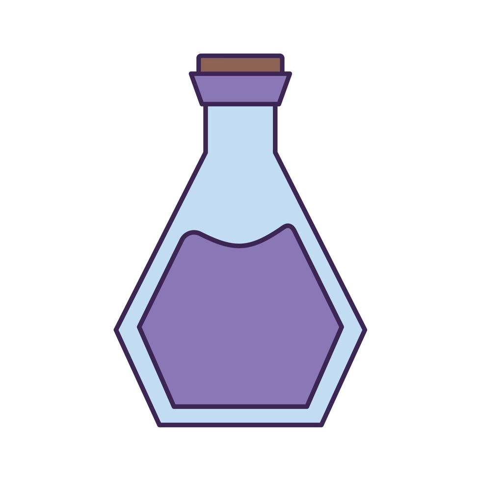 poción mágica púrpura vector