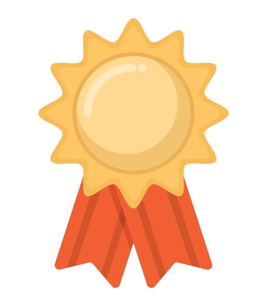 golden medal design vector