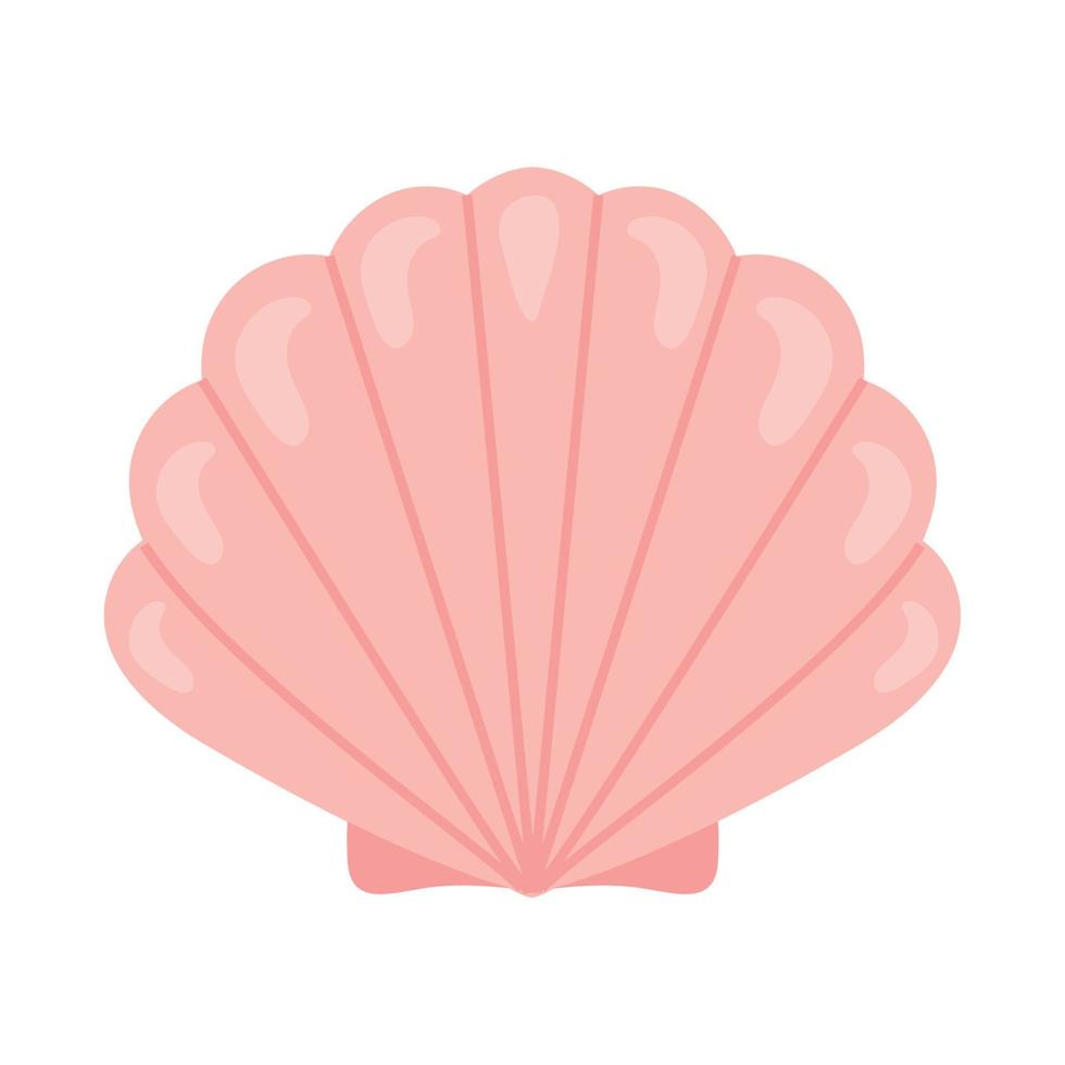 pink clam design vector