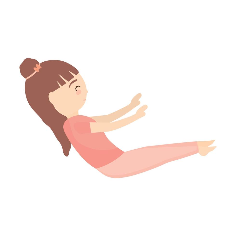 yoga kid illustration vector