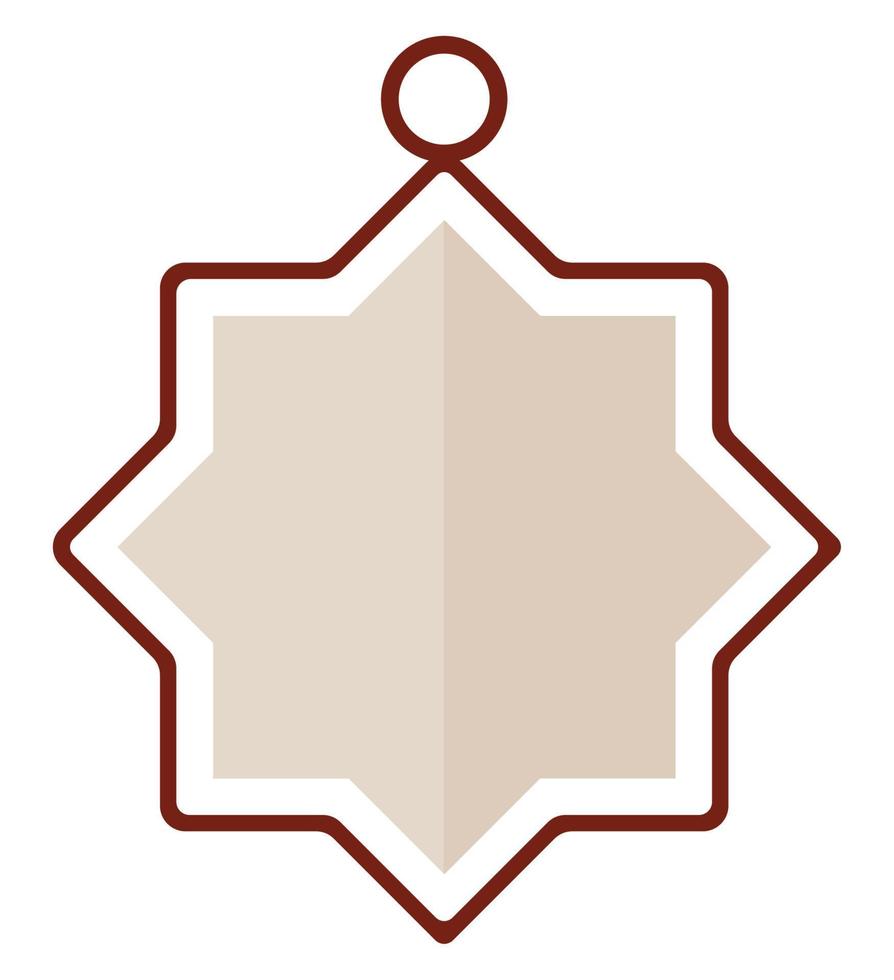 islam estrella diseño vector