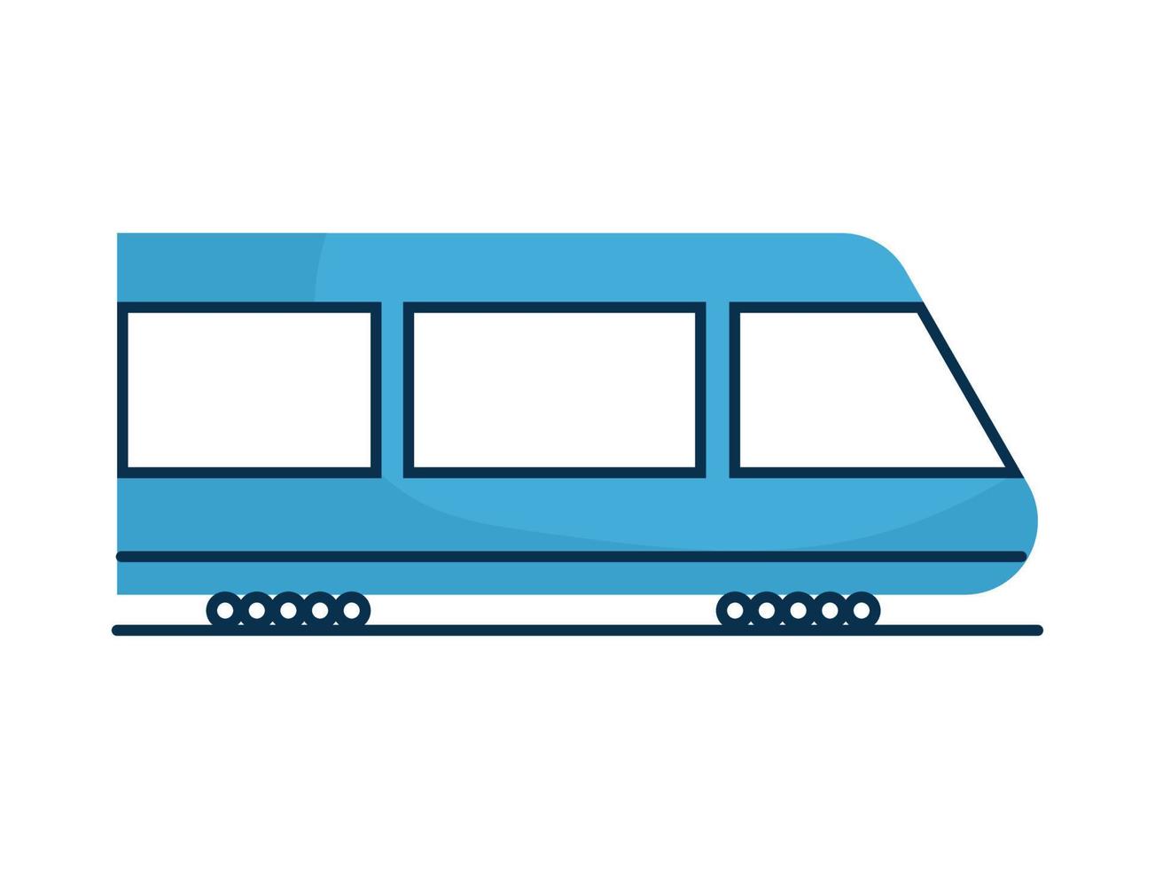 blue train design vector