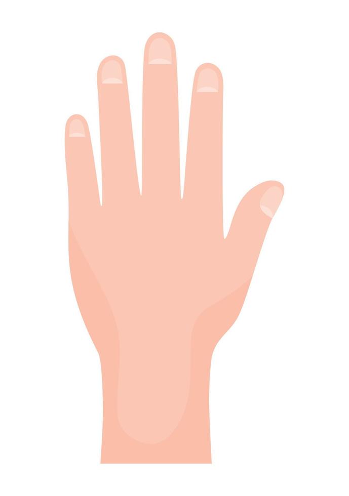 one hand design vector