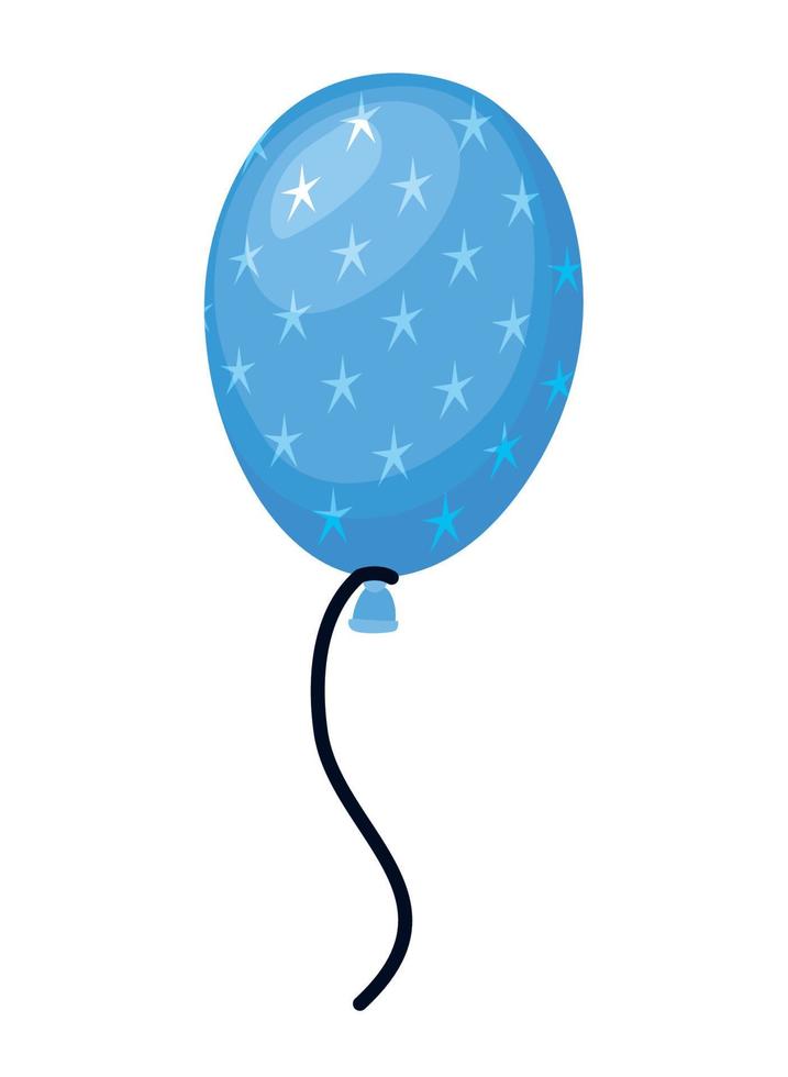 balloon with usa flag stars vector