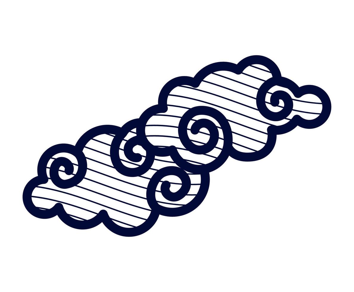 chinese cloud design vector
