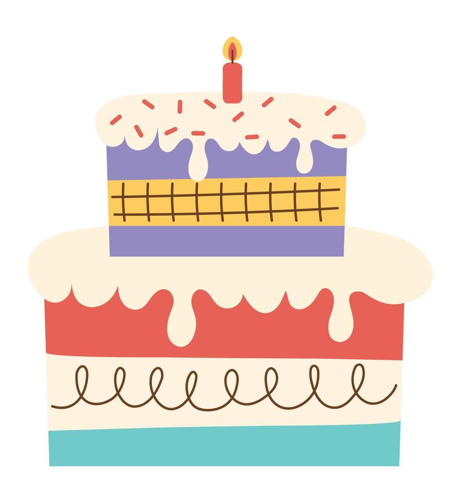 birthday cake design vector