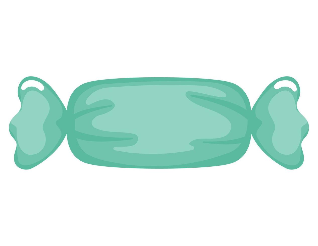 green wrapped candy vector