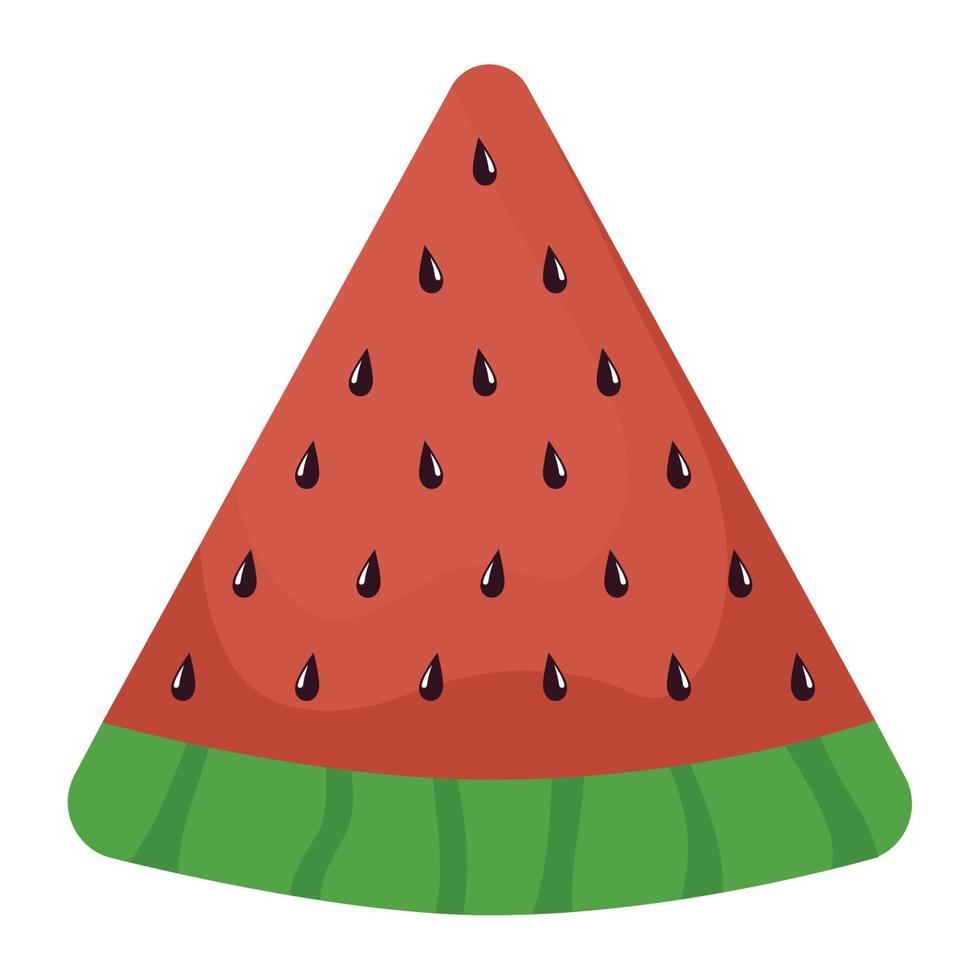 watermelon slice illustration vector