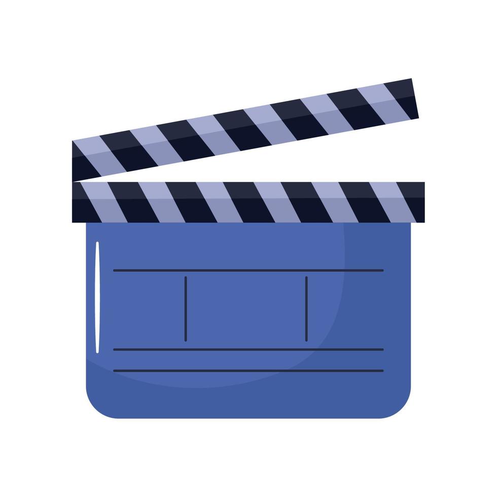 movie clapperboard design vector