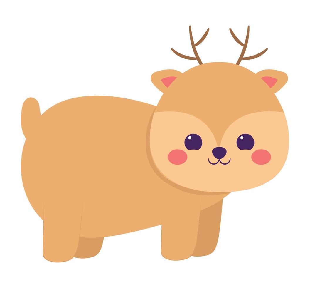 cute colorful reindeer vector