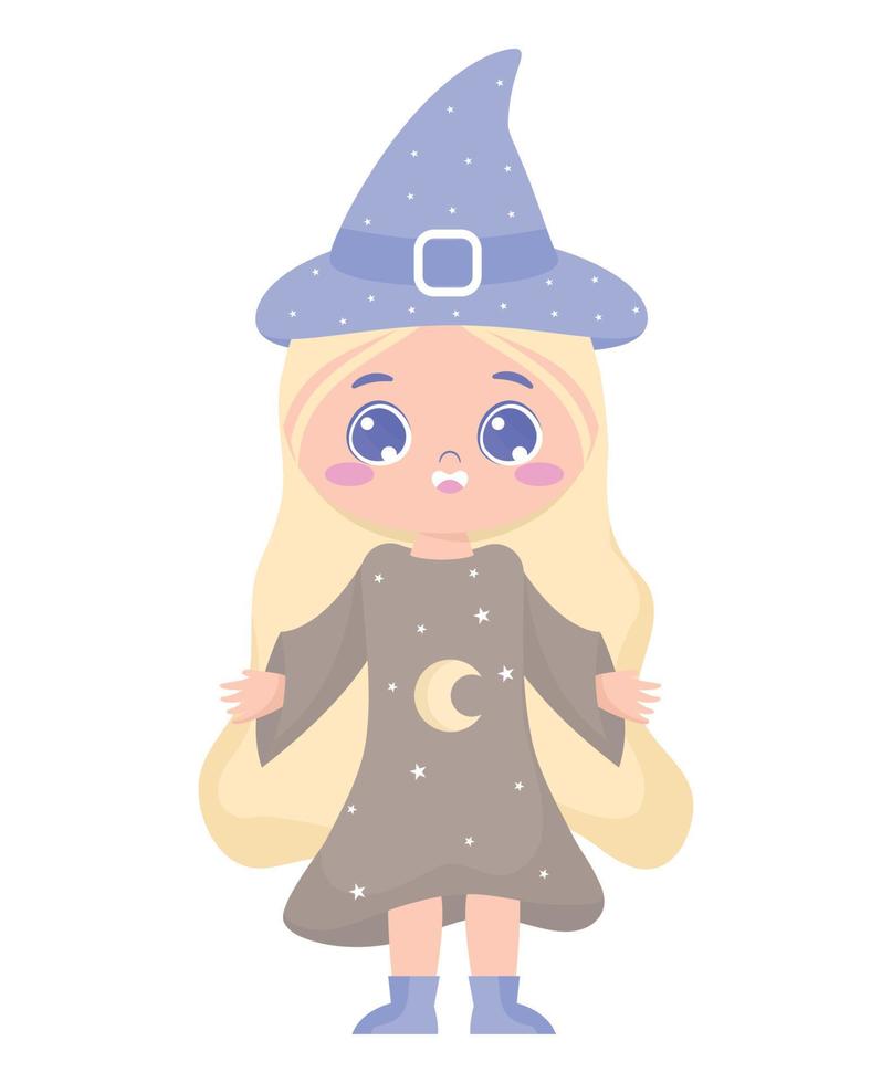 glad witch design vector