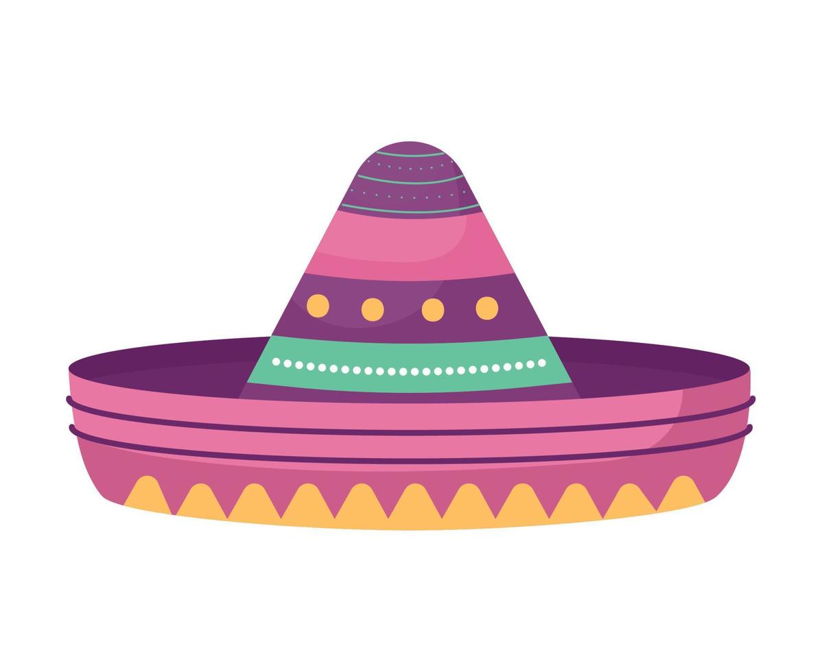 colored sombrero design vector