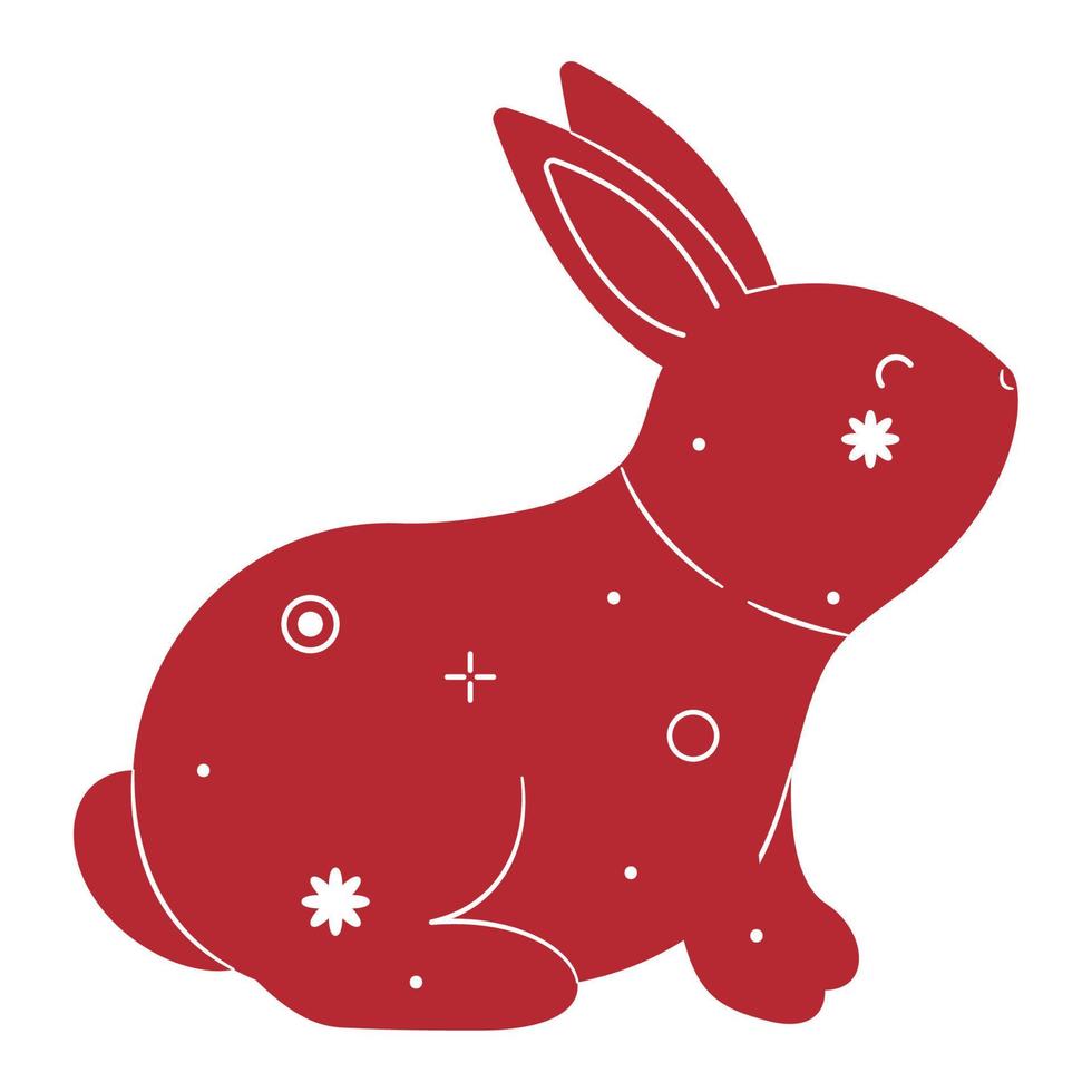 rabbit chinese zodiac vector