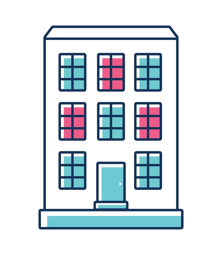 building house icon vector