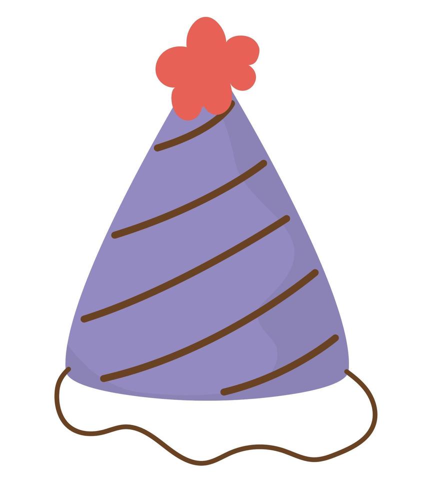 purple party hat vector