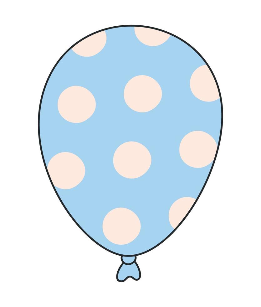 blue balloon design vector