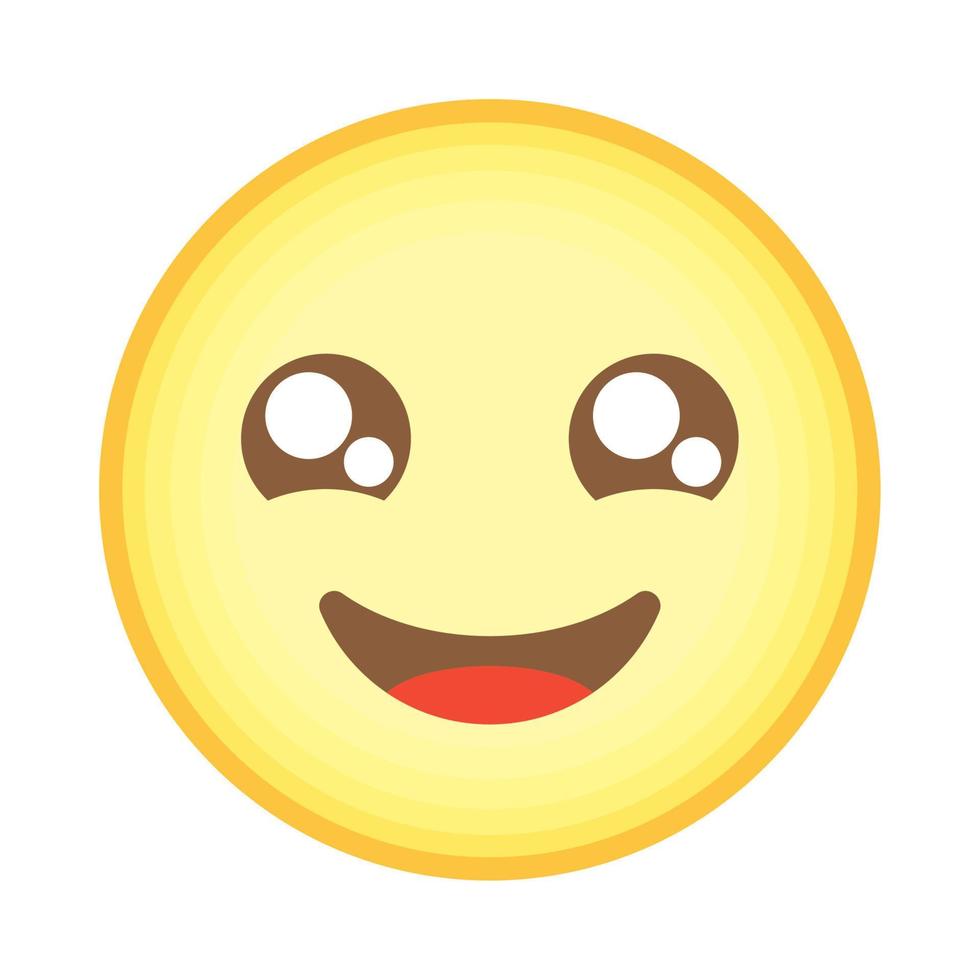 yellow happy emoji vector