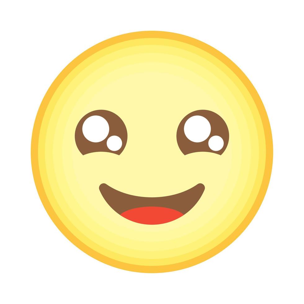 yellow happy emoji vector